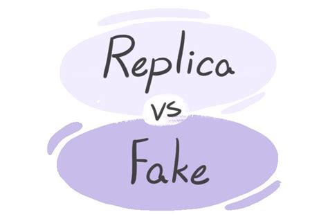 are replica fake